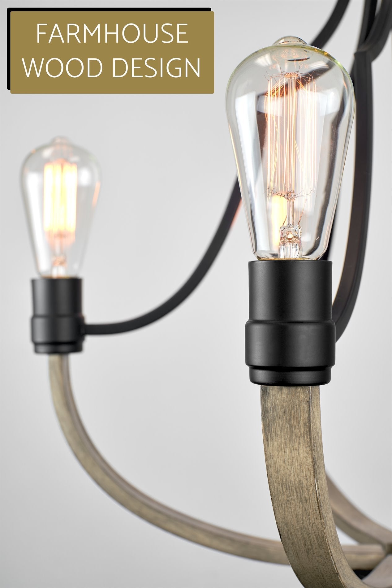 Lustre moderne de style ferme Sherwood 27 à 5 lumières