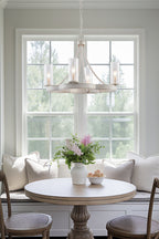 Lustre Delphine 23 à 4 lumières, style campagne française