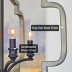 Lustre suspendu Atwood 23 à 4 lumières de style ferme