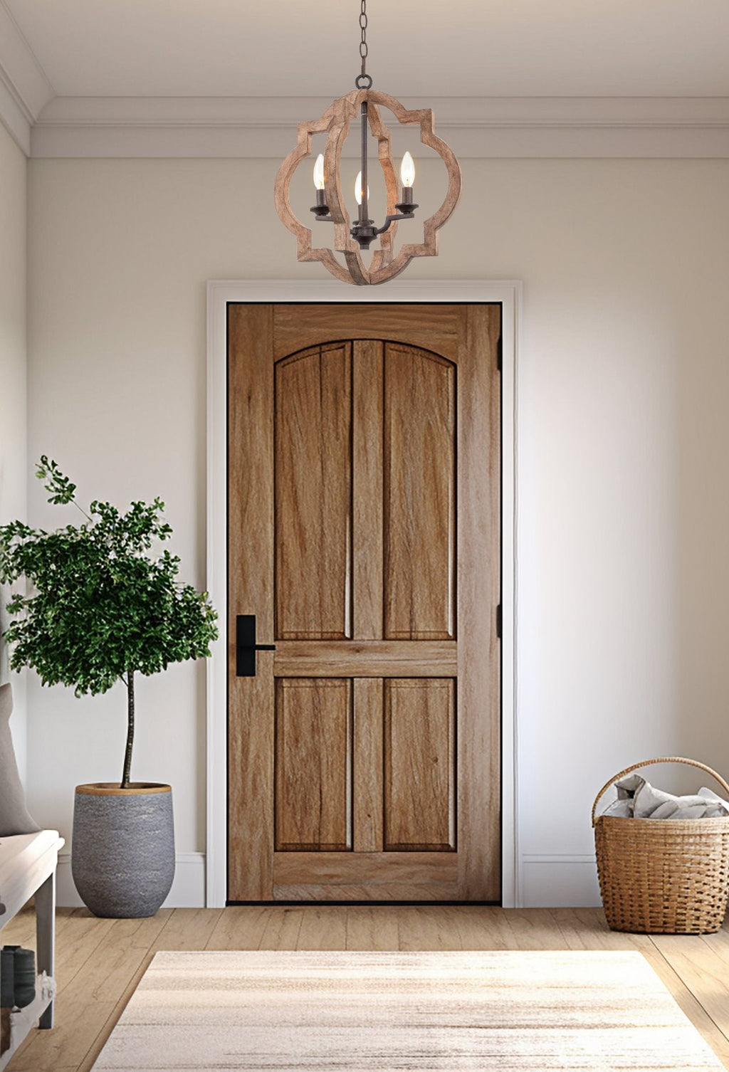 Suspension de style ferme Roman 18 à 3 lumières