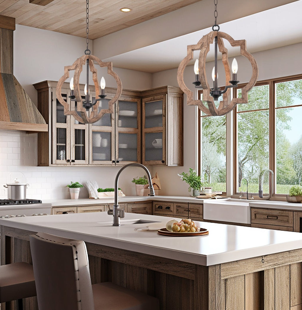 Suspension de style ferme Roman 18 à 3 lumières