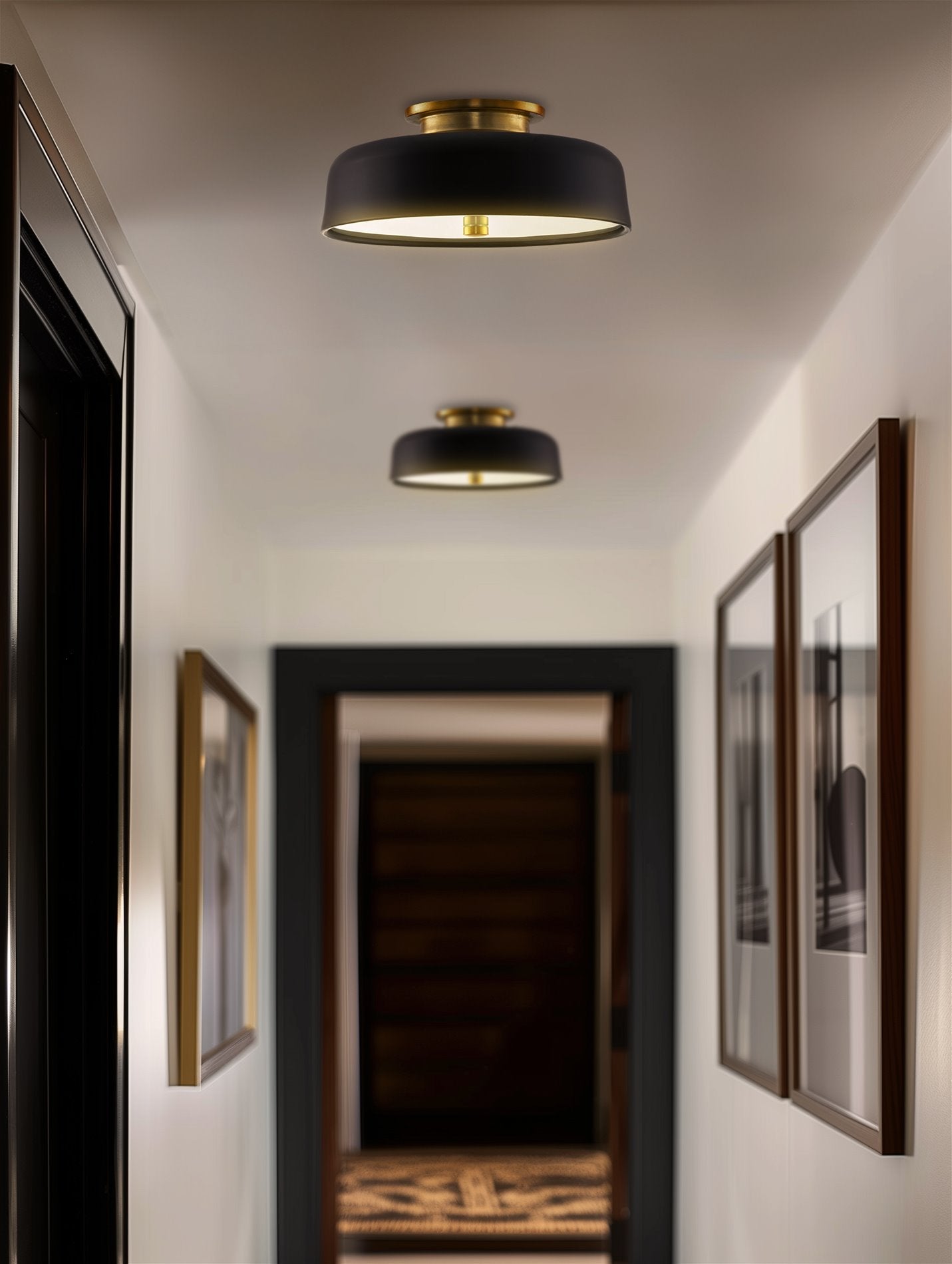 Plafonnier semi-encastré moderne Gianna 12 à 2 lumières