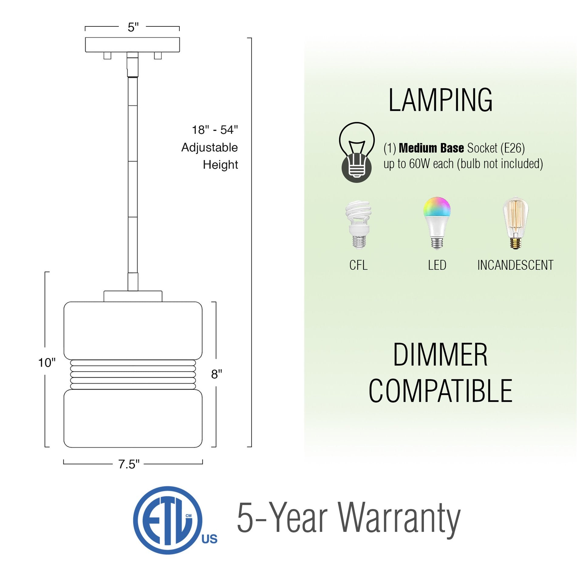 Suspension moderne Sage 10