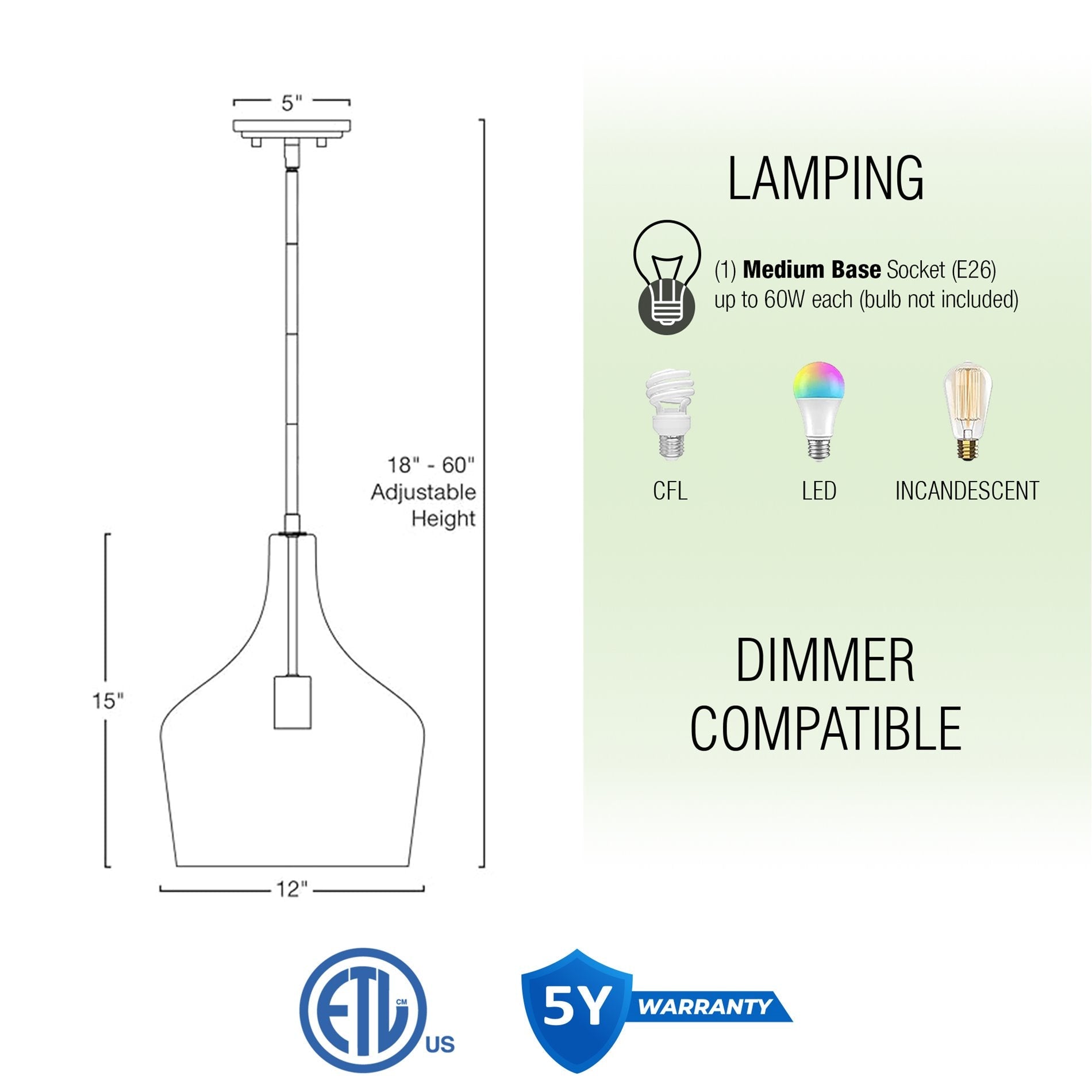 Suspension moderne Lucy 16
