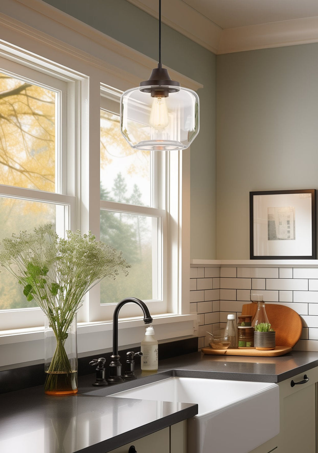 Suspension Maia 10 style ferme moderne
