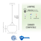 Suspension Maia 10 style ferme moderne