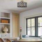 Plafoniera semi-incasso moderna Sutton 16 a 3 luci