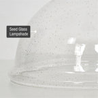 Abat-jour en verre bullé Granville 10 / Verre de remplacement