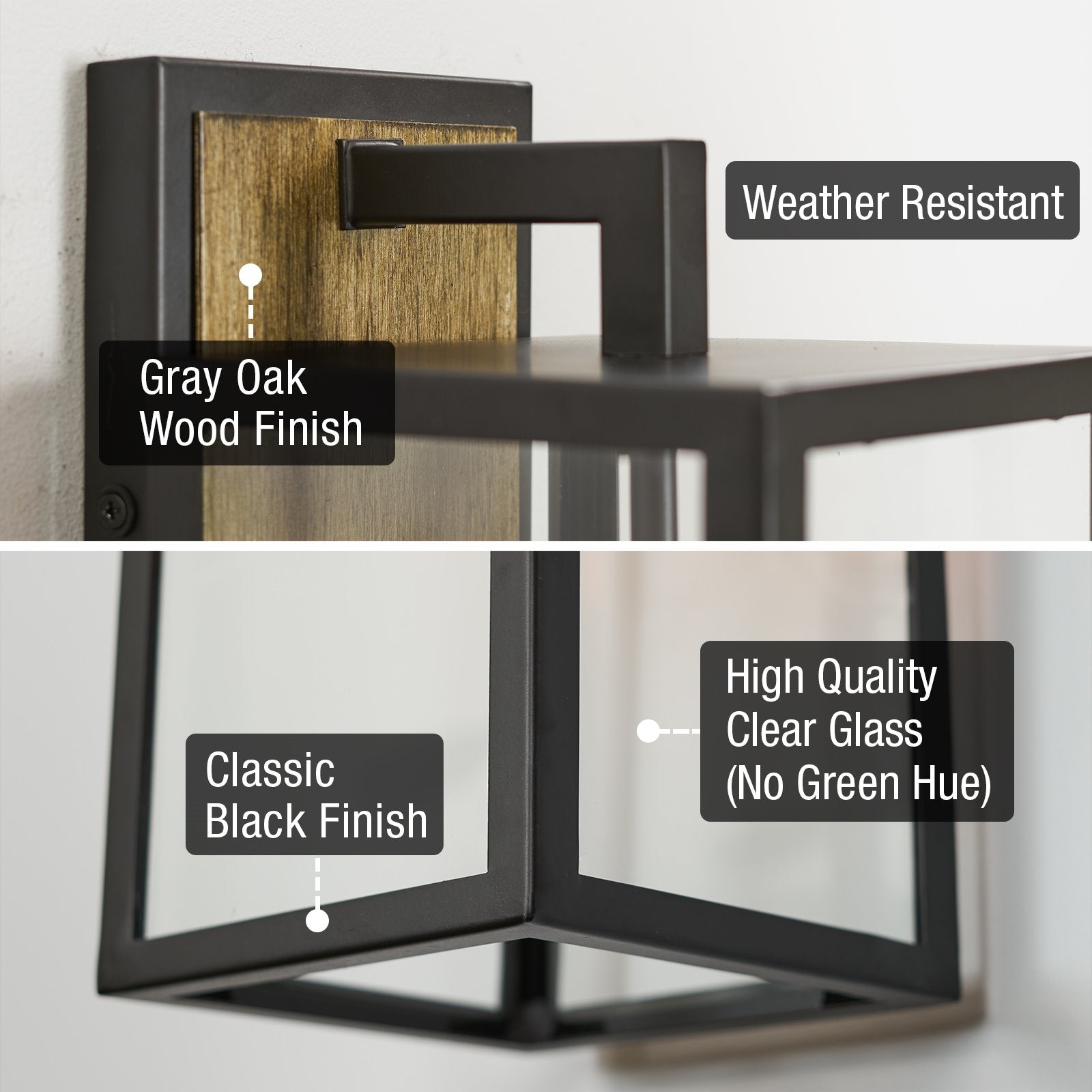 Applique murale extérieure moderne résistante aux intempéries Murdock 16