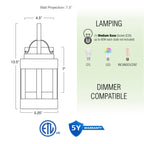 Applique murale d'extérieur moderne Rochester 14