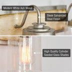 Greyson 22 3 luci in stile rustico per lavabo/bagno