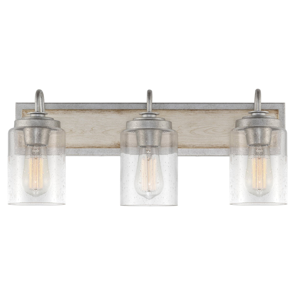 Greyson 22 3 luci in stile rustico per lavabo/bagno
