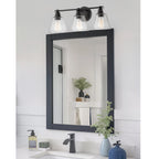 Adair 23 Applique murale moderne à 3 lumières style ferme / Luminaire de salle de bain