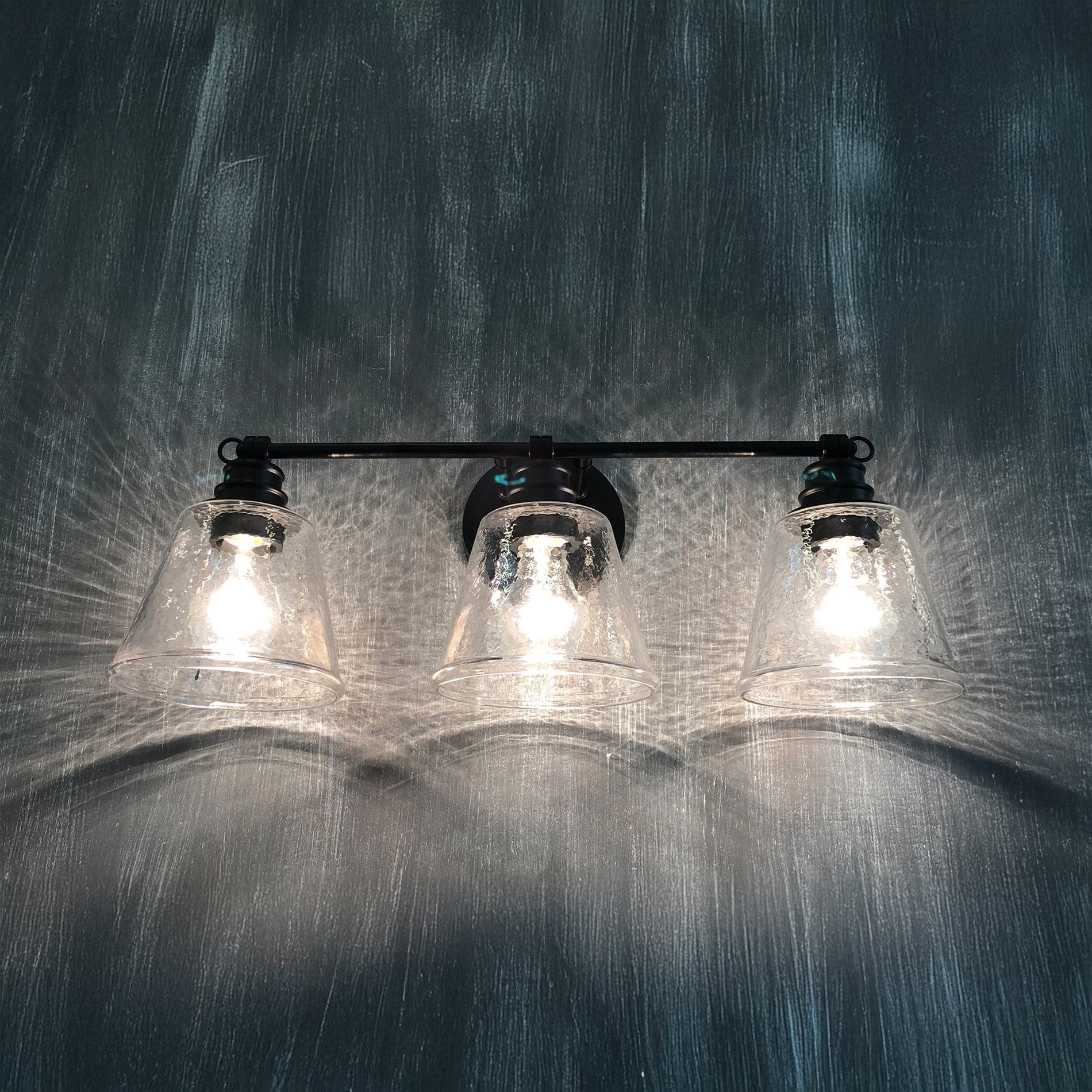 Adair 23 Applique murale moderne à 3 lumières style ferme / Luminaire de salle de bain