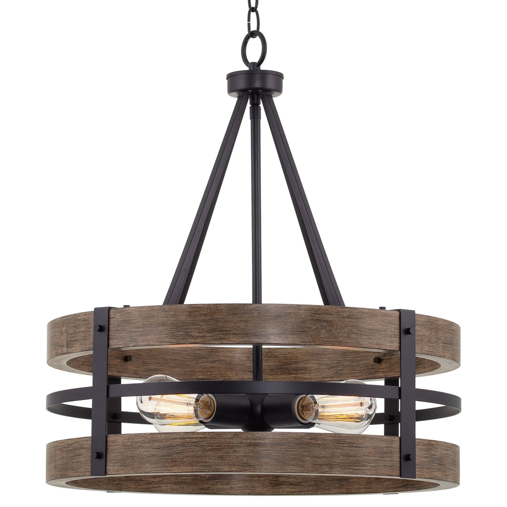 Lustre moderne de style ferme Maybrook 23 à 4 lumières