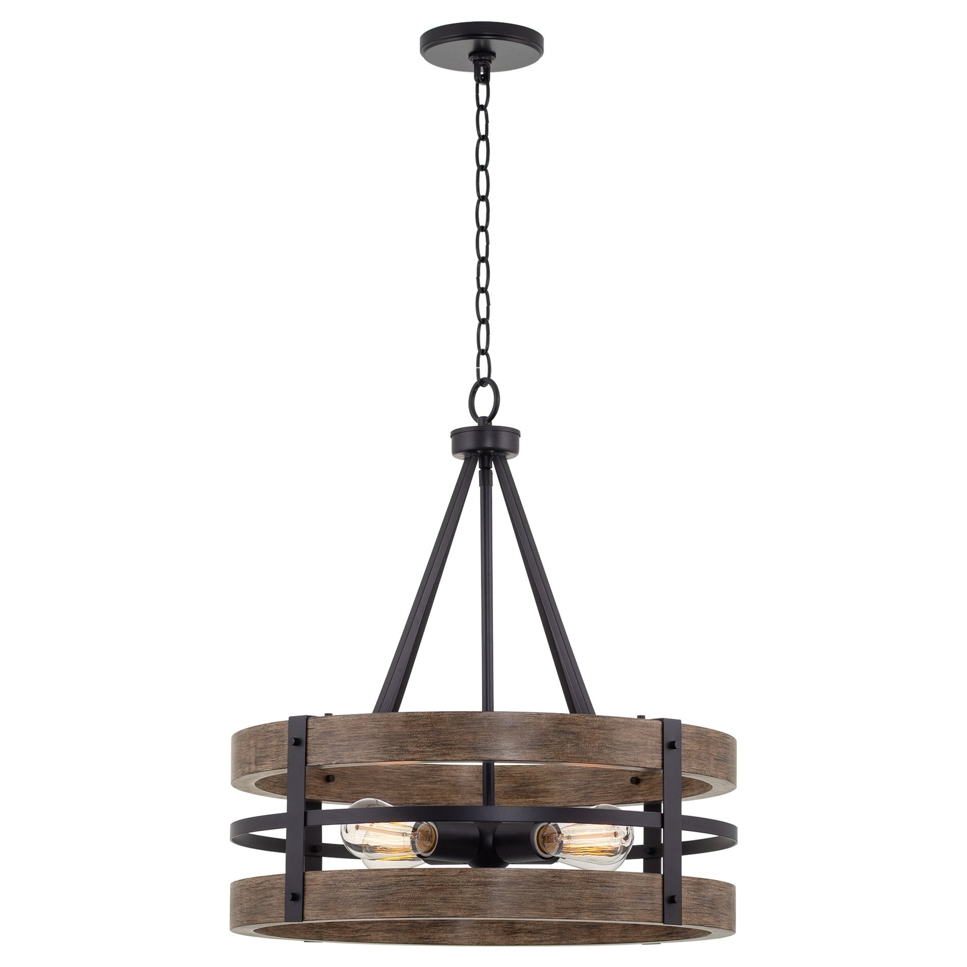 Lustre moderne de style ferme Maybrook 23 à 4 lumières
