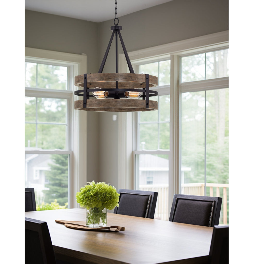 Lustre moderne de style ferme Maybrook 23 à 4 lumières