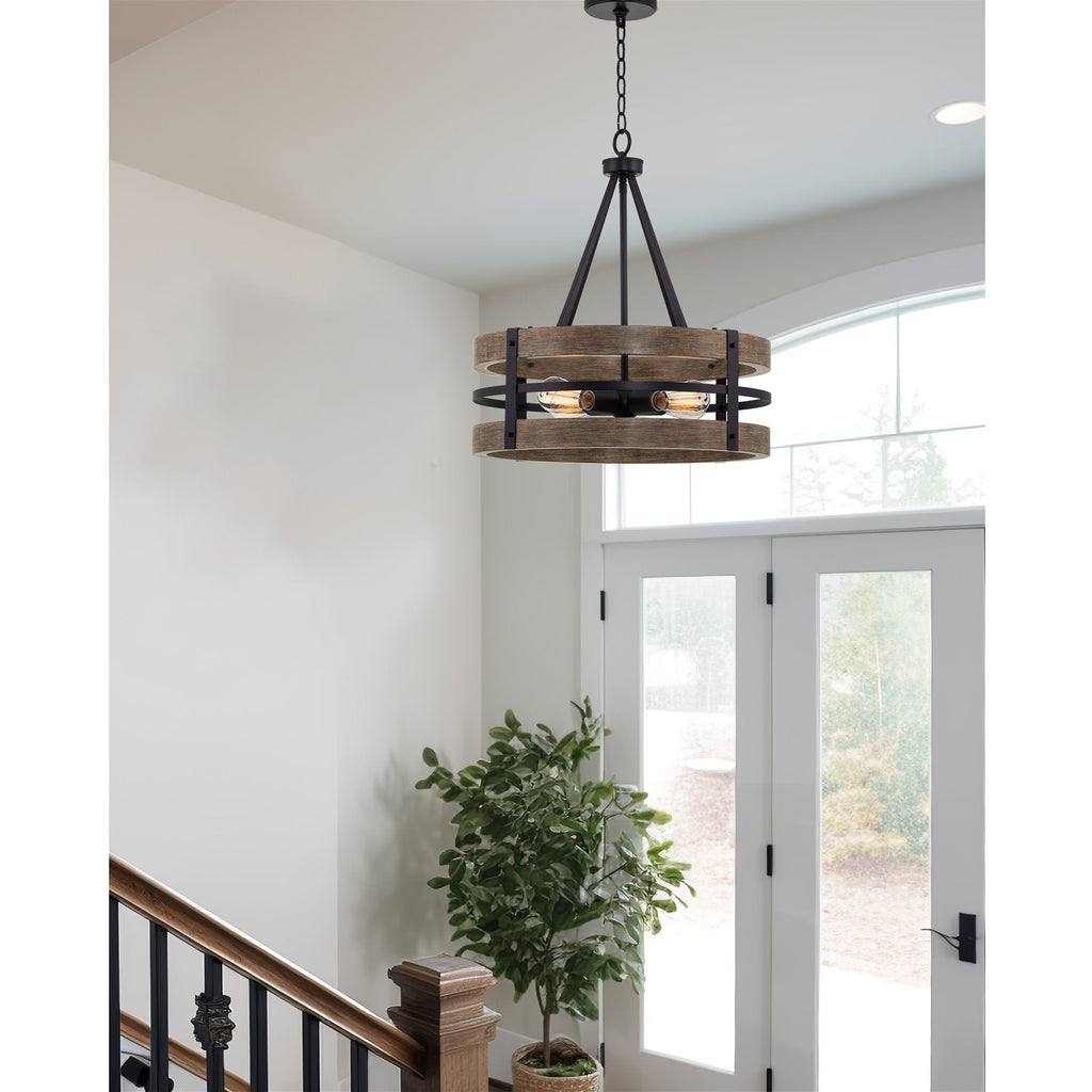 Lustre moderne de style ferme Maybrook 23 à 4 lumières