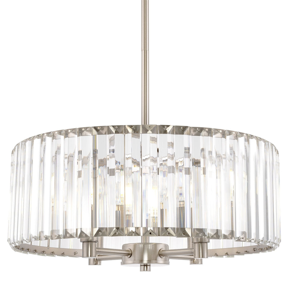Lustre tambour en cristal Delilah 16 moderne à 4 lumières
