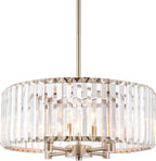 Lustre tambour en cristal Delilah 16 moderne à 4 lumières