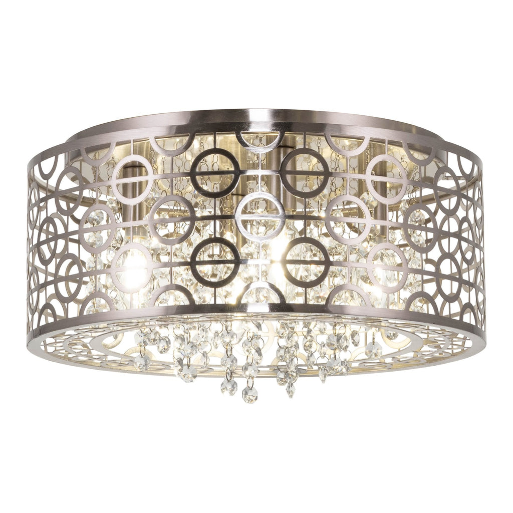 Brielle 15 Lampadario moderno ed elegante a 4 luci con cristalli a filo soffitto