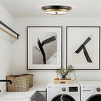 Plafonnier semi-encastré moderne Hermosa 14 à DEL intégrée de 24 W