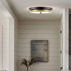 Plafonnier semi-encastré moderne Hermosa 14 à DEL intégrée de 24 W