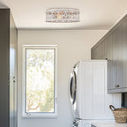 Plafonnier encastré rustique Blythe 17 à 3 lumières