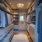 Plafonnier encastré rustique Blythe 17 à 3 lumières