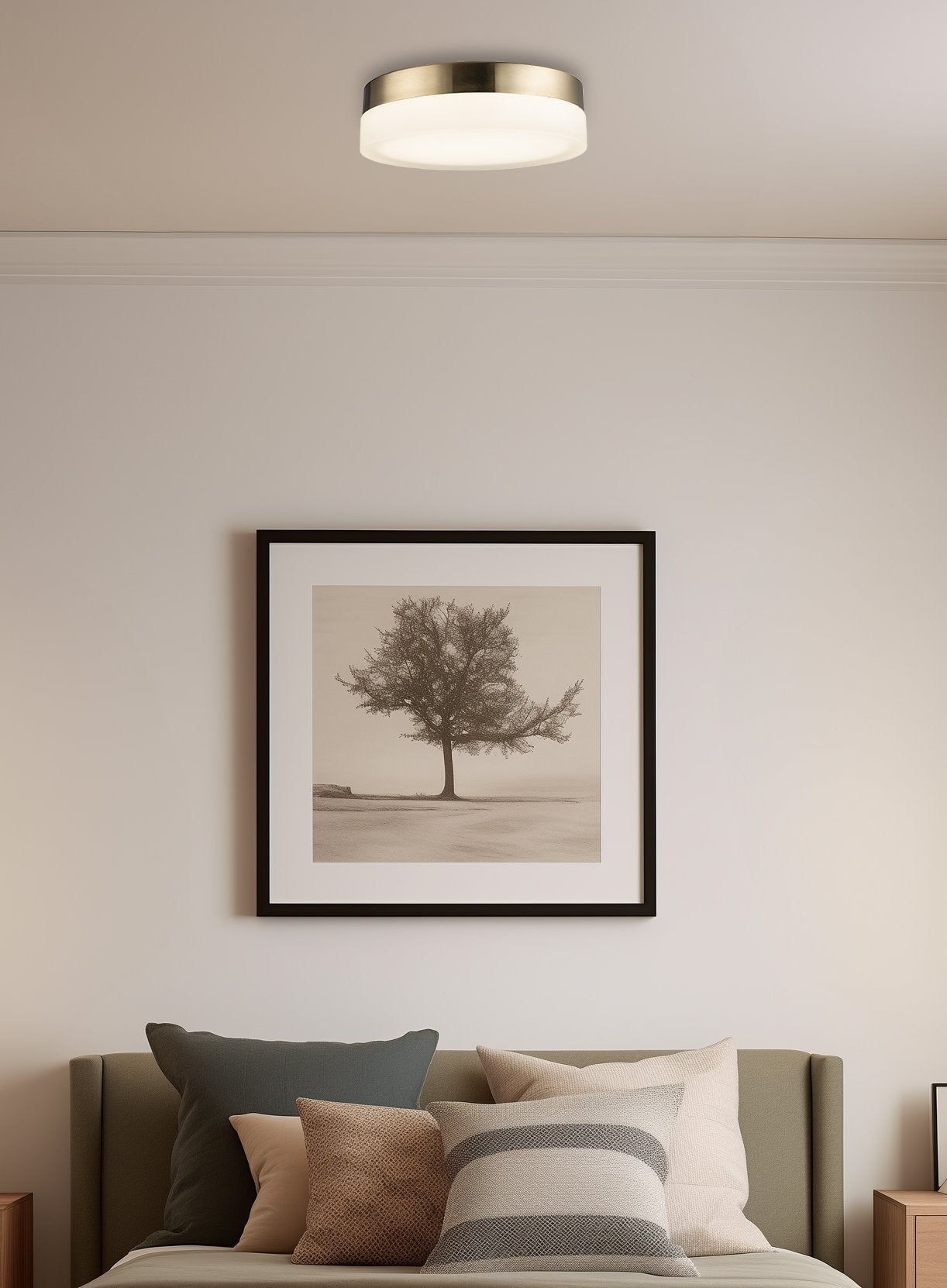 Plafonnier encastré moderne Luna 9 à DEL intégrée de 18 W (équivalent à 180 W)