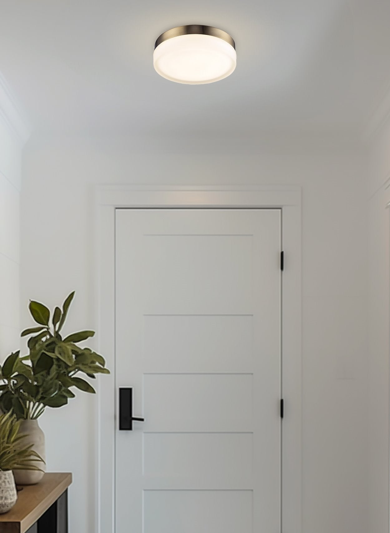 Plafonnier encastré moderne Luna 9 à DEL intégrée de 18 W (équivalent à 180 W)
