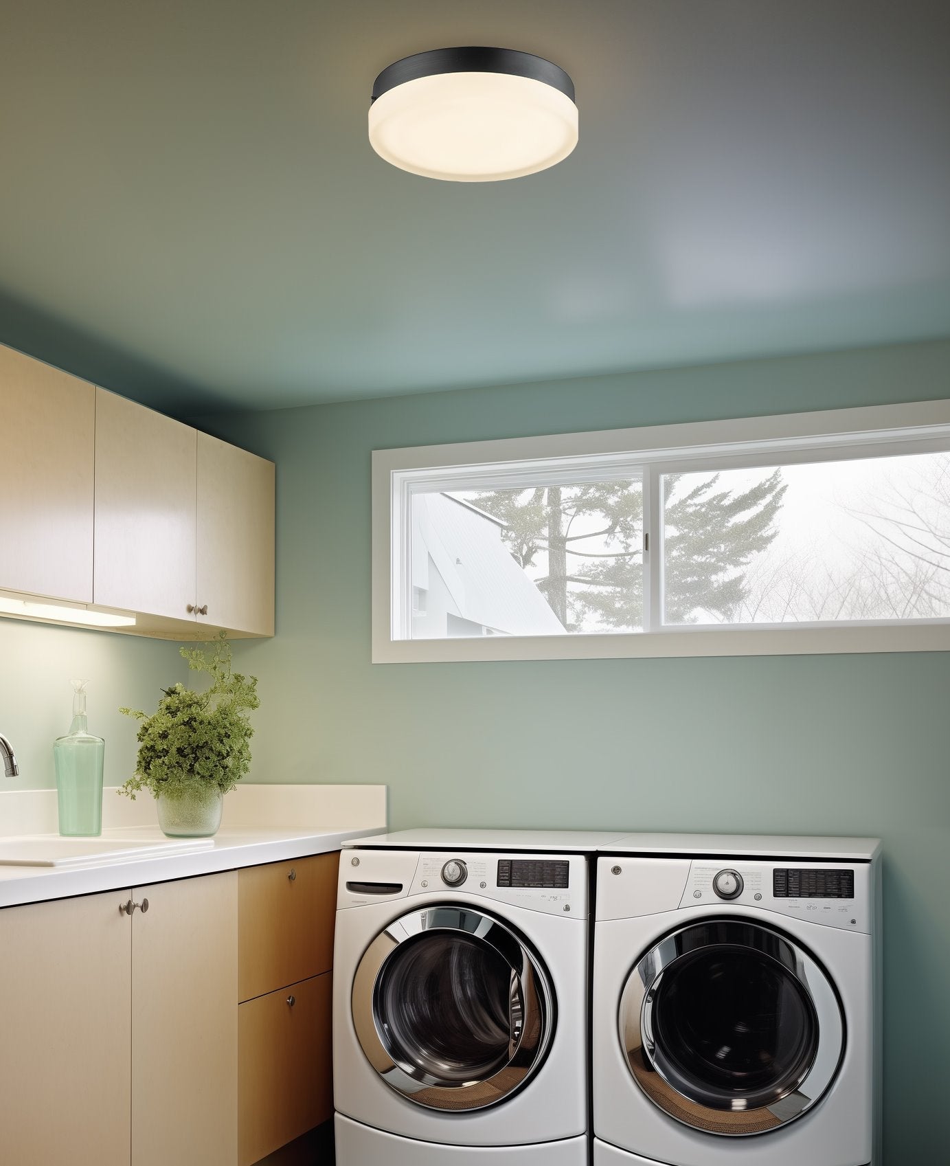 Plafonnier encastré moderne Luna 11 à DEL intégrée de 25 W (équivalent à 250 W).