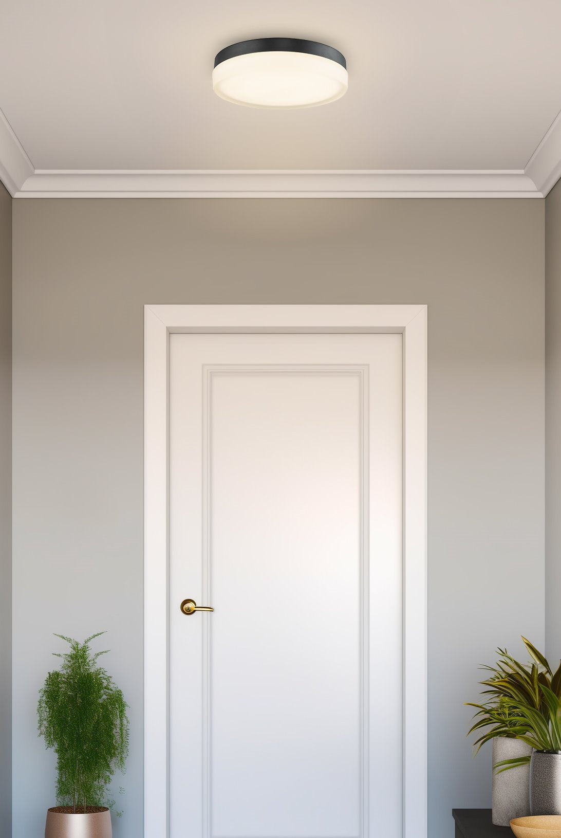 Plafonnier encastré moderne Luna 11 à DEL intégrée de 25 W (équivalent à 250 W).