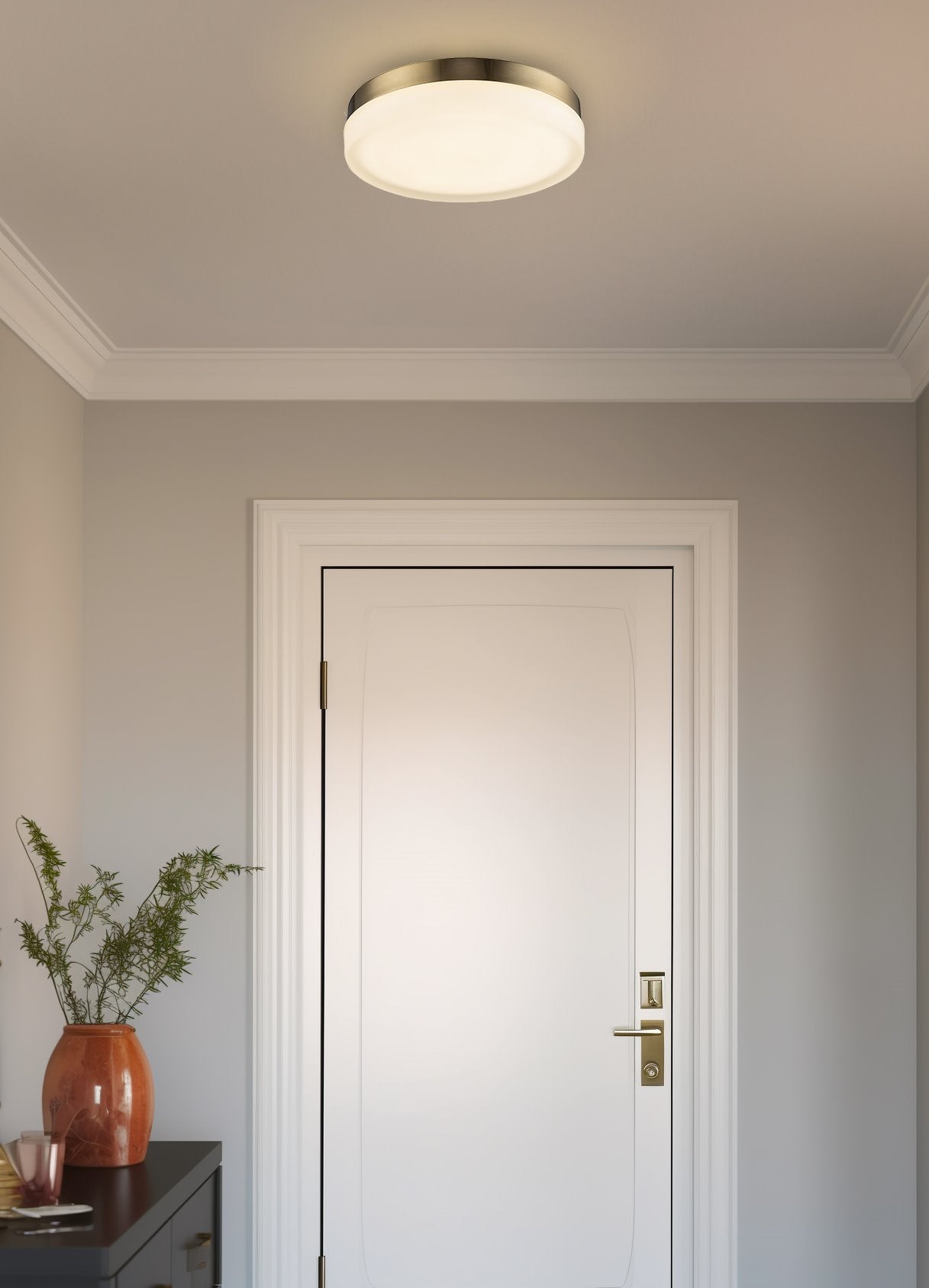 Plafonnier encastré moderne Luna 11 à DEL intégrée de 25 W (équivalent à 250 W).