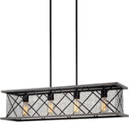 Luminaire pour îlot de cuisine de style ferme Brayden 34 à 4 lumières
