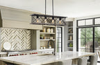 Luminaire pour îlot de cuisine de style ferme Brayden 34 à 4 lumières