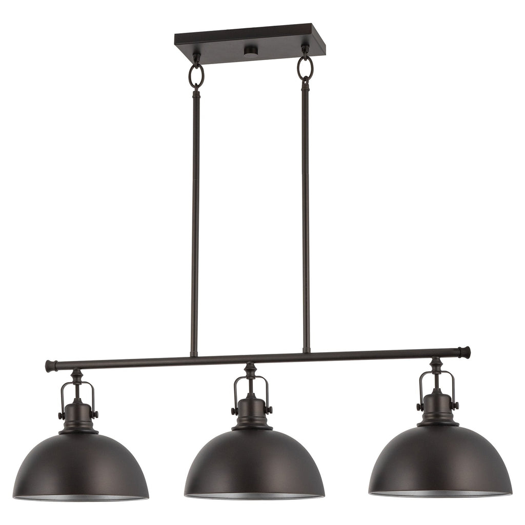 Belle 34, luminaire pour îlot de cuisine de style industriel moderne à 3 lumières