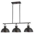 Belle 34, luminaire pour îlot de cuisine de style industriel moderne à 3 lumières
