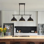 Belle 34, luminaire pour îlot de cuisine de style industriel moderne à 3 lumières