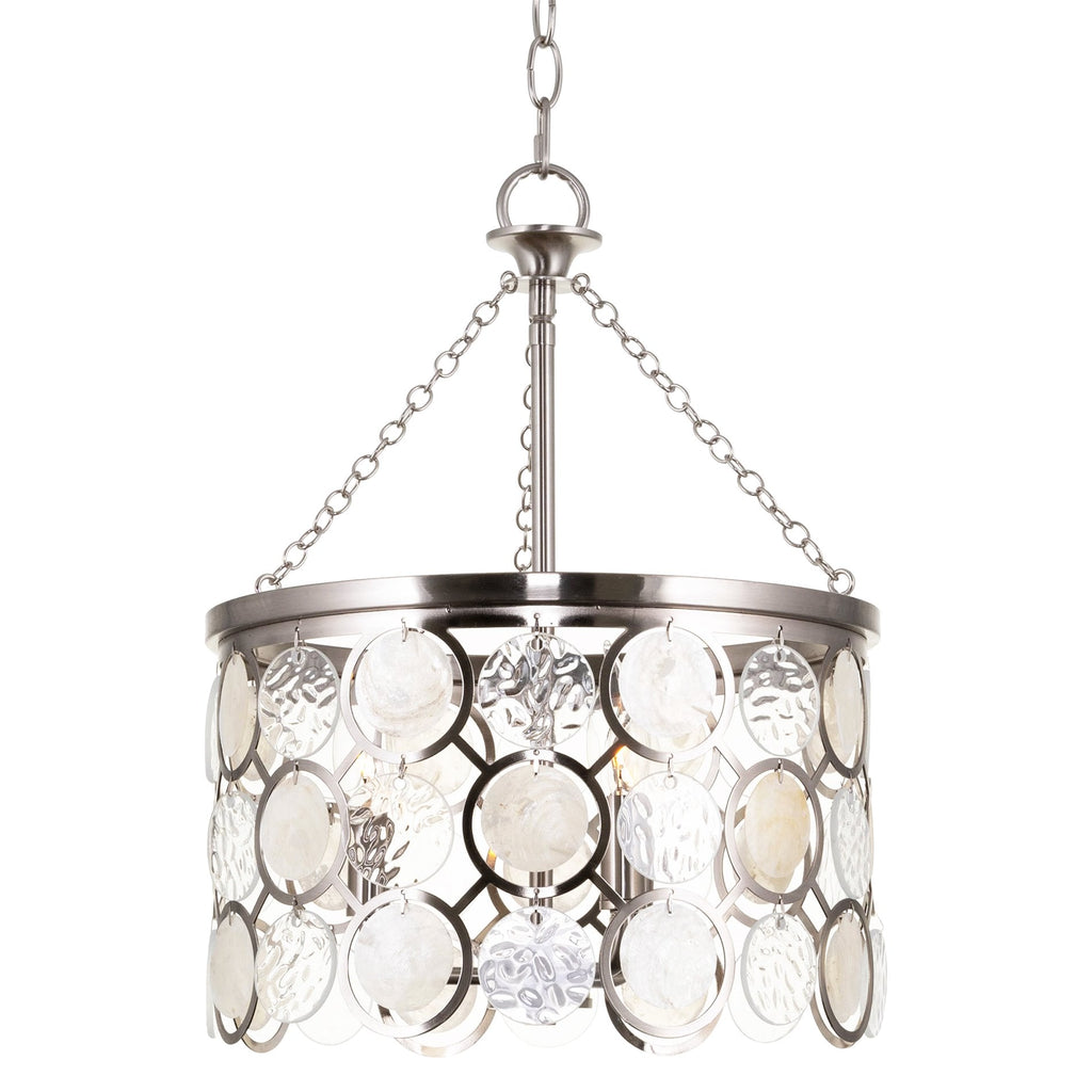 Lampadario a sospensione Estelle 18 Modern Chic a 3 luci con cristalli