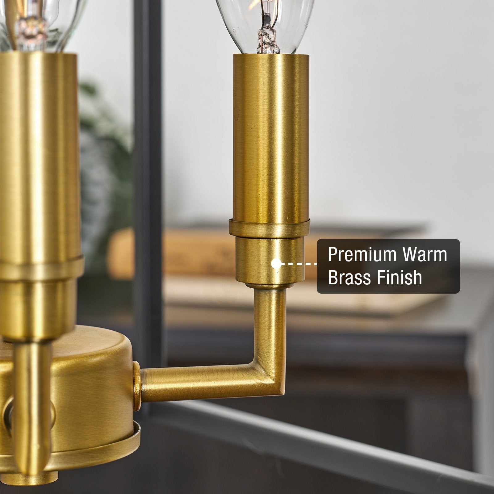 Suspension lanterne moderne Bellevue 16 à 4 lumières de style ferme