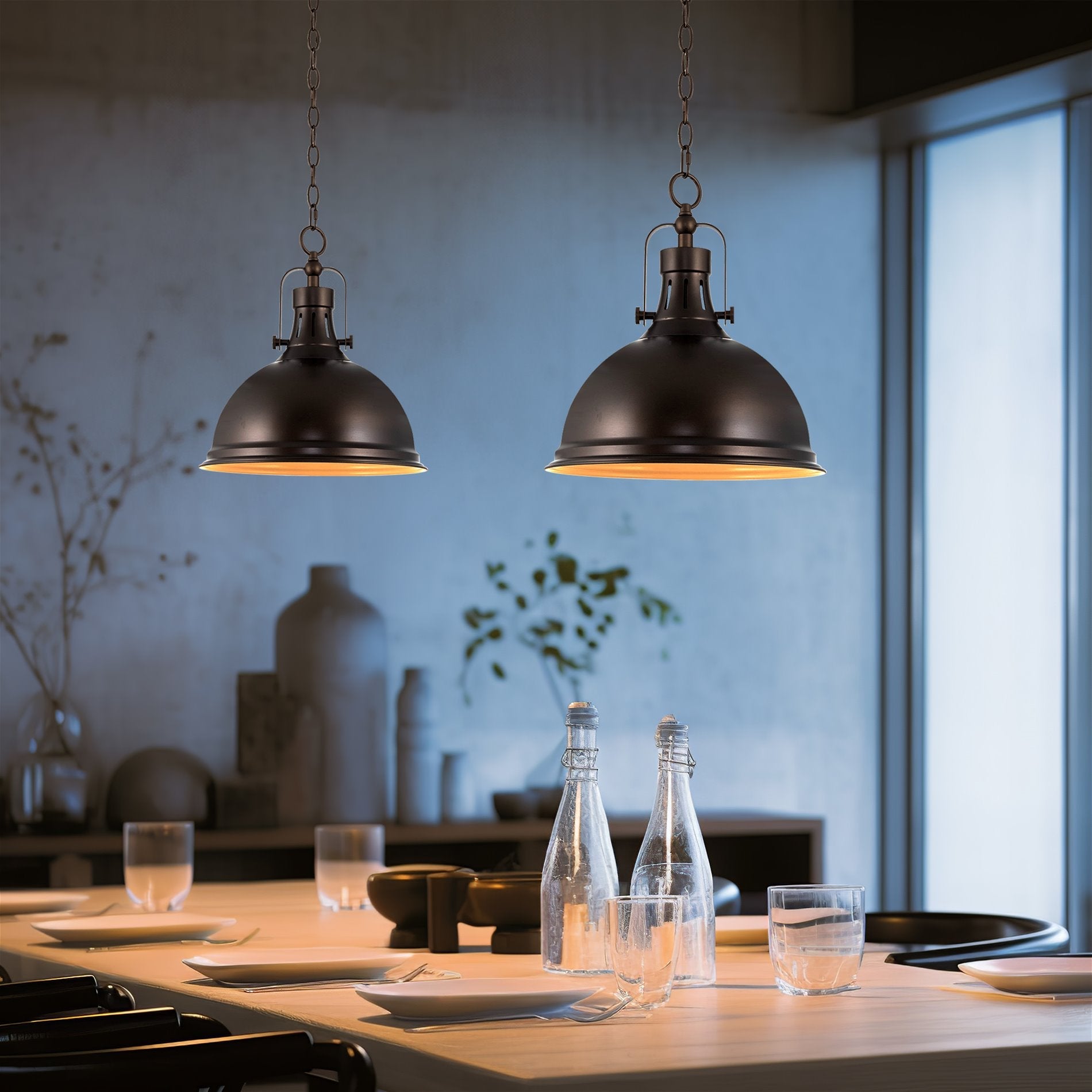 Suspension Belle 14 style industriel moderne