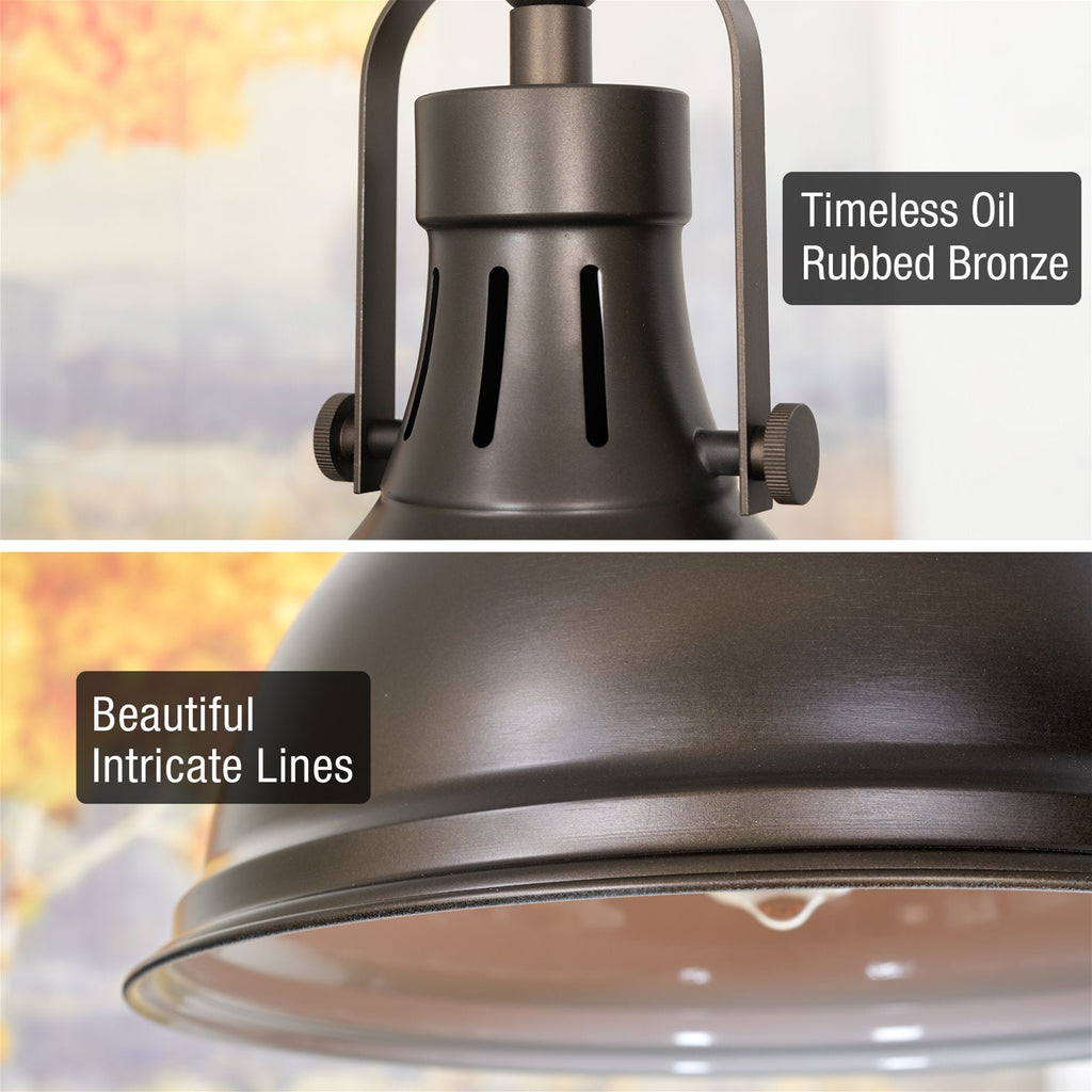Suspension Belle 14 style industriel moderne