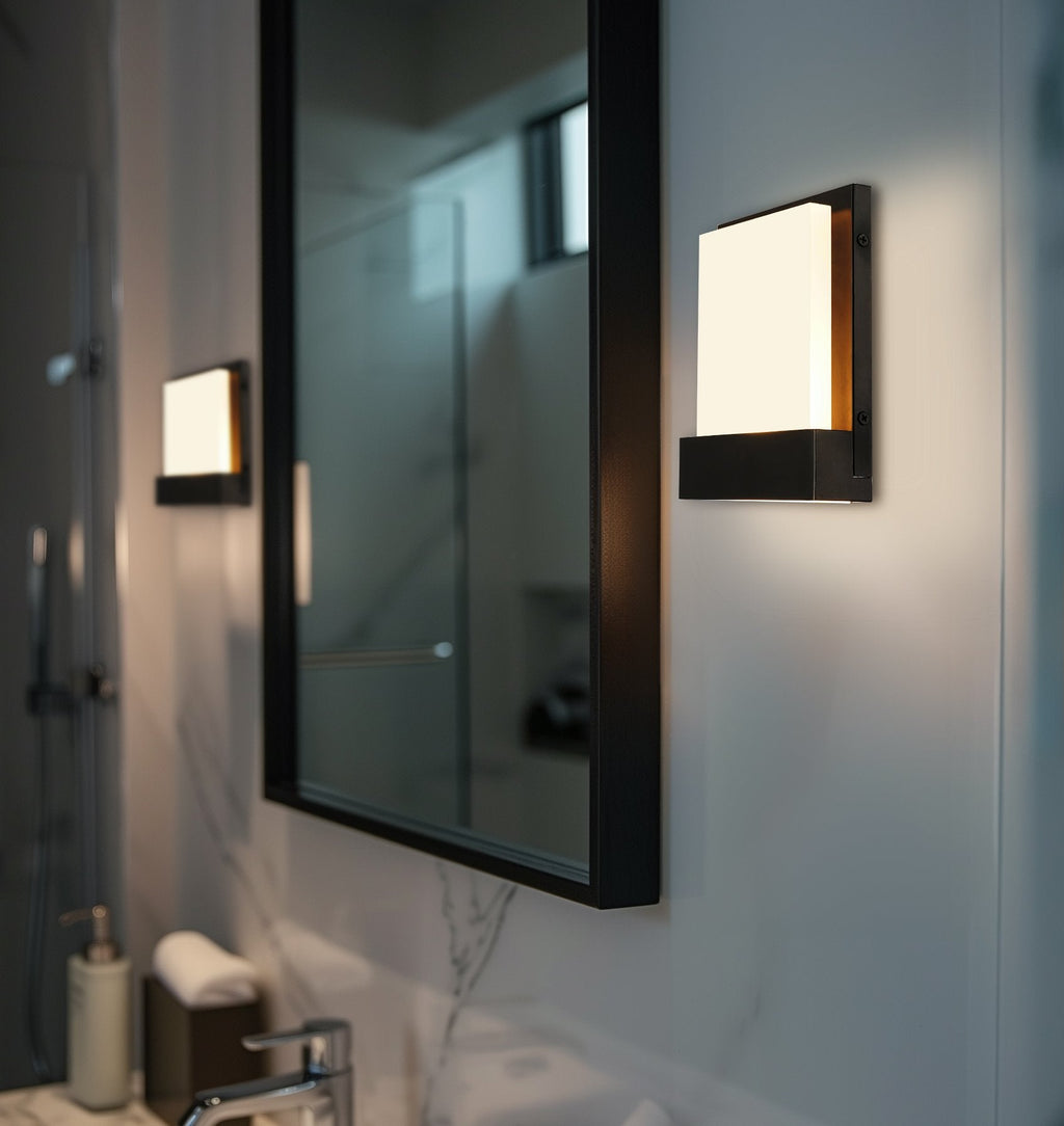 Applique murale/applique murale moderne Everett 7, 8 W, à DEL intégrée (équivalent 40 W), pour salle de bain.