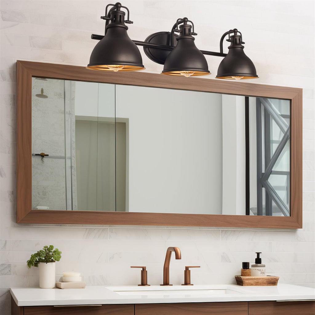 Applique murale traditionnelle à 3 lumières Beacon 27 pour salle de bain/meuble-lavabo