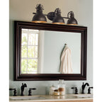 Applique murale traditionnelle à 3 lumières Beacon 27 pour salle de bain/meuble-lavabo