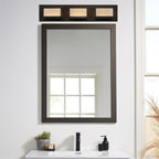 Applique murale moderne Everett 24 à 3 lumières DEL intégrées de 30 W (équivalent 180 W) pour salle de bain/coiffeuse