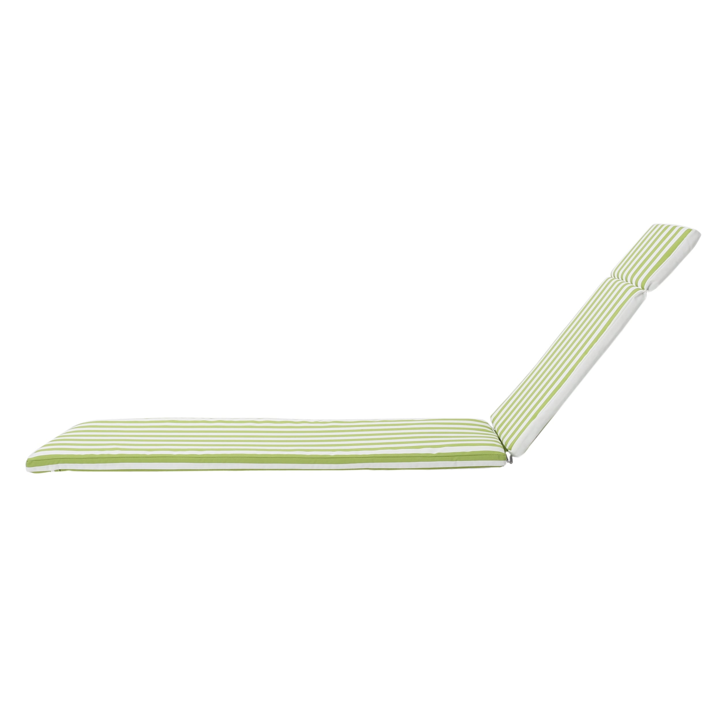 Ensemble de coussins d'extérieur Salem pour chaise longue - Coussins seulement (lot de 2) par Christopher Knight Home - 79,25 cm (L) x 27,50 cm (l) x 1,50 cm (H)