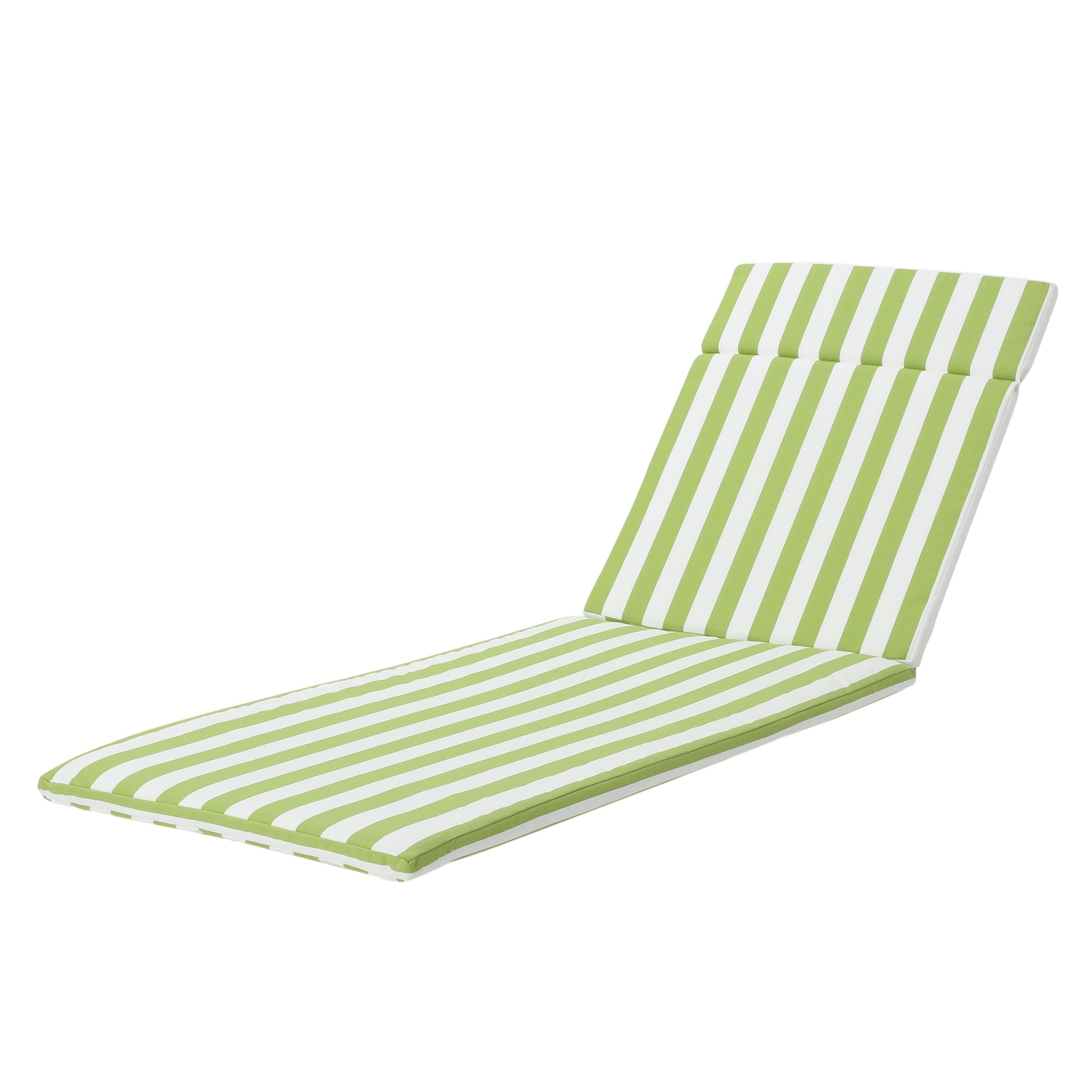Ensemble de coussins d'extérieur Salem pour chaise longue - Coussins seulement (lot de 2) par Christopher Knight Home - 79,25 cm (L) x 27,50 cm (l) x 1,50 cm (H)
