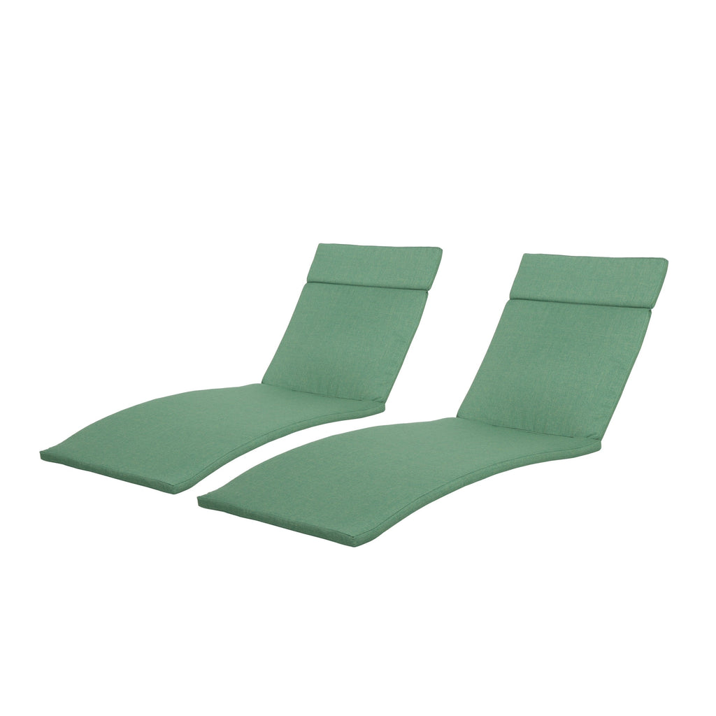 Ensemble de coussins d'extérieur Salem pour chaise longue - Coussins seulement (lot de 2) par Christopher Knight Home - 79,25 cm (L) x 27,50 cm (l) x 1,50 cm (H)